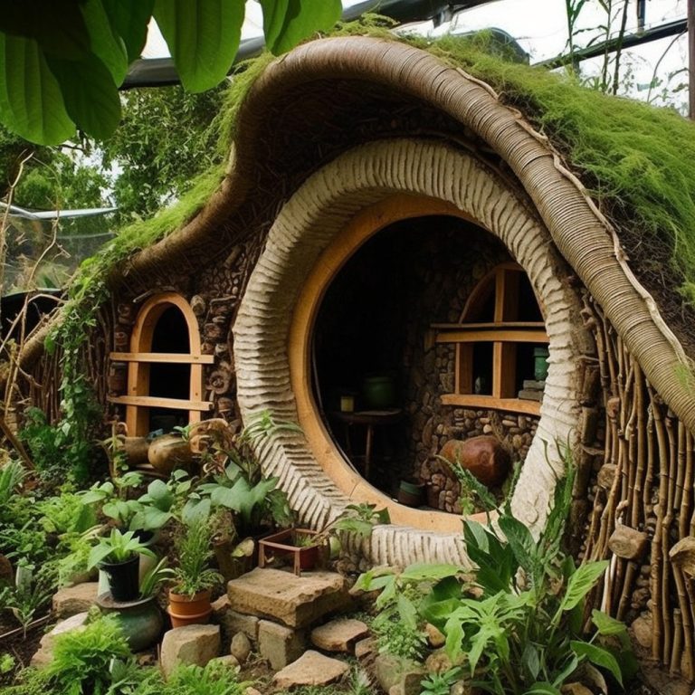 Construisez avec des sacs Superadobe une maison de Hobbit Earthbag